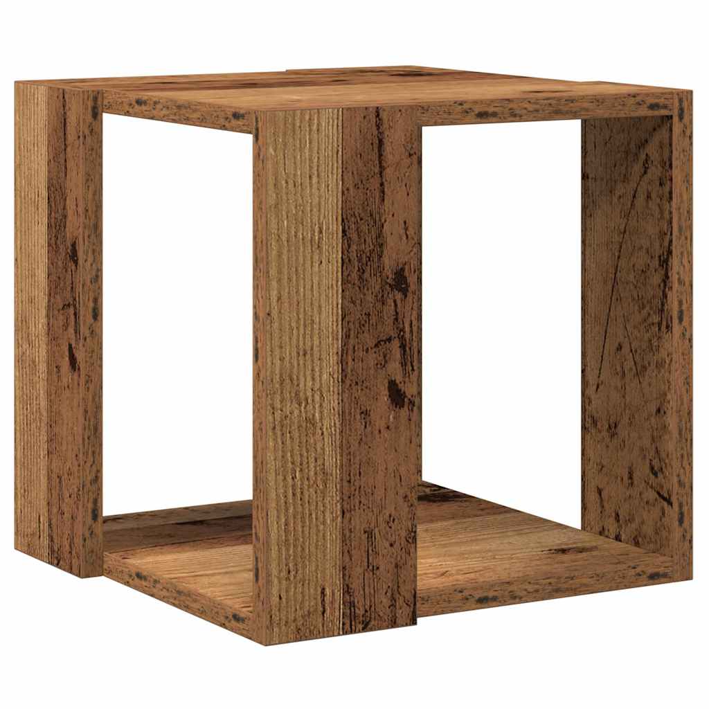Kaffebord Gammelt Tre Solid Gjenbrukt Tre 32 x 32 x 30 cm
