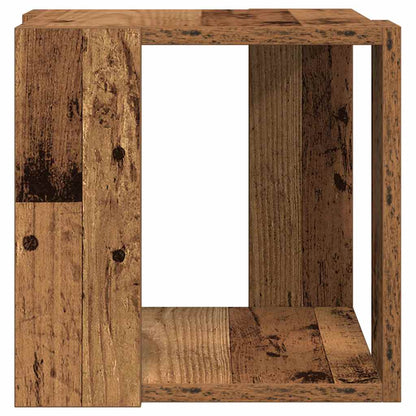 Kaffebord Gammelt Tre Solid Gjenbrukt Tre 32 x 32 x 30 cm