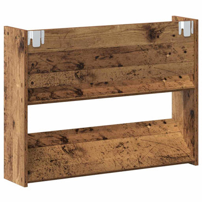 Veggsko skap 2 pcs Gammelt tre 60 x 18 x 60 cm Konstruert tre
