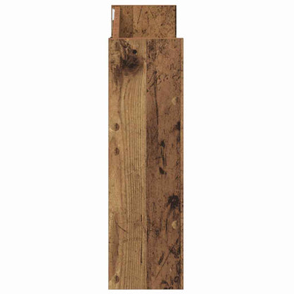 Veggsko skap 2 pcs Gammelt tre 60 x 18 x 60 cm Konstruert tre