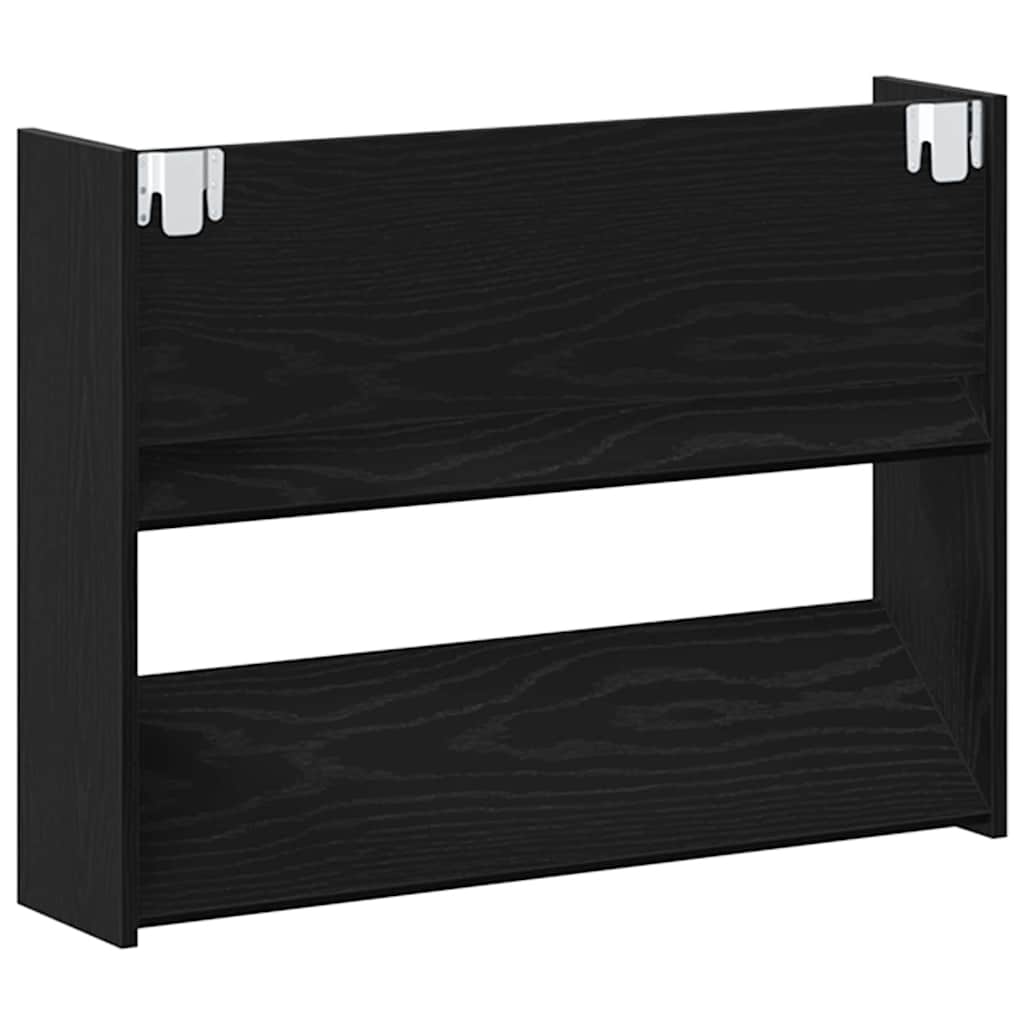 Veggsko skap med hylle Annet Svart eik 60 x 18 x 60 cm Konstruert tre