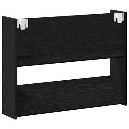Veggsko skap med hylle Annet Svart eik 60 x 18 x 60 cm Konstruert tre