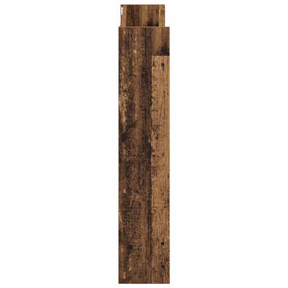 Veggsko skap 2 pcs Gammelt tre 60 x 18 x 60 cm Konstruert tre
