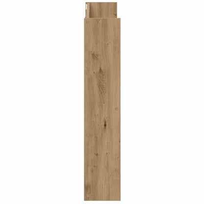 Veggsko skap 2 pcs artisan eik 60 x 18 x 60 cm Konstruert tre