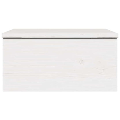 Vegghengt nattebord med skuff Veggmontert 2 pcs Hvit 37 x 35 x 18.5 cm