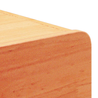 Vegghengt nattebord Voksbrun 39 x 34 x 16.5 cm Massiv furu tre
