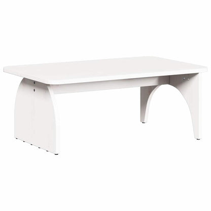 Kaffebord Hvit 80 x 50 x 31 cm Massiv furu tre