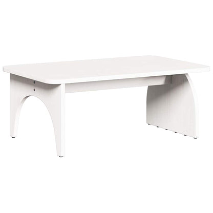 Kaffebord Hvit 80 x 50 x 31 cm Massiv furu tre