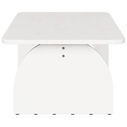 Kaffebord Hvit 80 x 50 x 31 cm Massiv furu tre