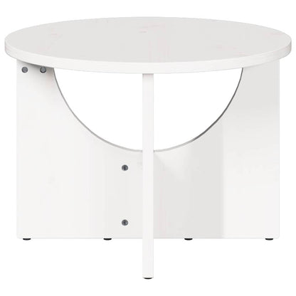 Kaffebord Hvit 50 x 50 x 35 cm Massiv furu tre