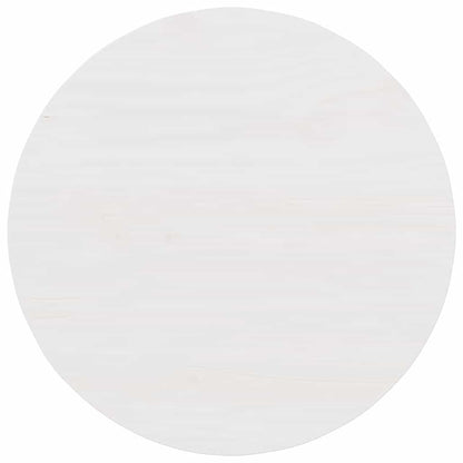 Kaffebord Hvit 50 x 50 x 35 cm Massiv furu tre