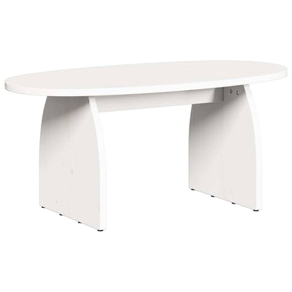 Kaffebord Hvit 80 x 40 x 35 cm Massiv furu tre