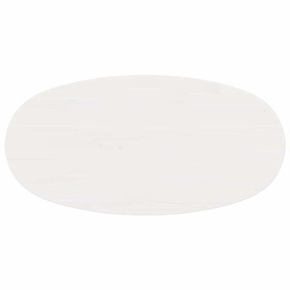 Kaffebord Hvit 80 x 40 x 35 cm Massiv furu tre