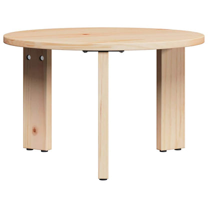 Kaffebord 3 pcs Naturlig 47,5 x 47,5 x 27 cm Massiv furu tre