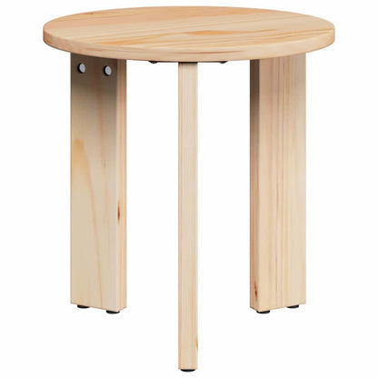 Kaffebord 3 pcs Naturlig 47,5 x 47,5 x 27 cm Massiv furu tre