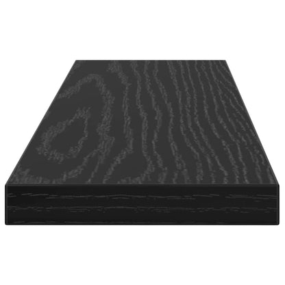 Bokhyllestplater 4 stk i Svart Eik, 40x10x1,5 cm, Laget av Tre