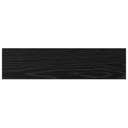 Bokhyllestplater 4 stk i Svart Eik, 40x10x1,5 cm, Laget av Tre