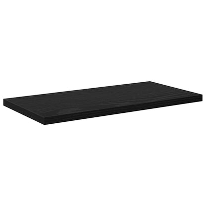 bokhyller - 4 stk i svart eik, 40x20x1.5 cm, laget av konstruert tre.