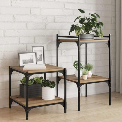 Bokhylleplater, 4 stk, Artisan Eik, 40x40x1,5 cm, Konstruert Tre