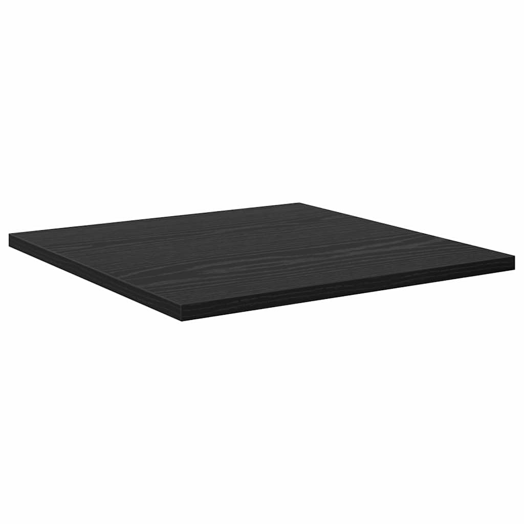 Bokhyller - 4 stk, svart eik, 40x40x1.5 cm, laget av konstruert tre.