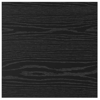 Bokhyller - 4 stk, svart eik, 40x40x1.5 cm, laget av konstruert tre.