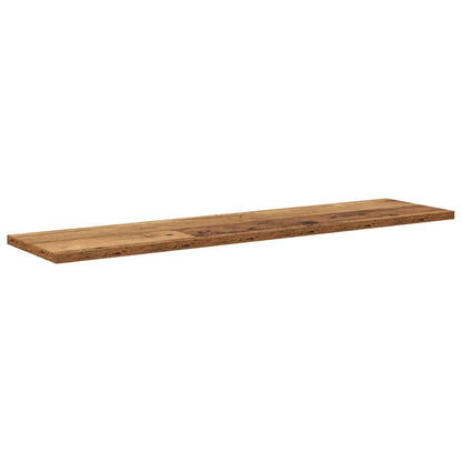 Bokhylle Bord med hylle med lagring 4 pcs Brun 100 x 40 x 1.5cm Sponplate