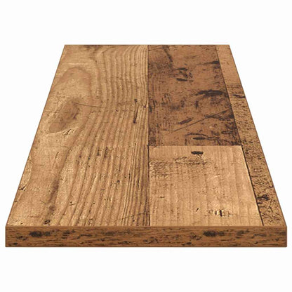 Bokhylle Bord med hylle med lagring 4 pcs Brun 100 x 40 x 1.5cm Sponplate