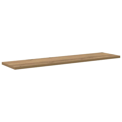 Bokhylle Bord med hylle med lagring 4 pcs Brun 100 x 40 x 1.5cm Sponplate