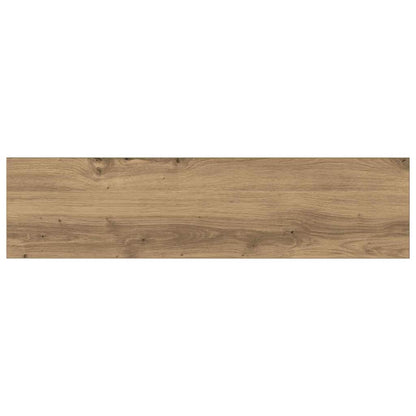 Bokhylle Bord med hylle med lagring 4 pcs Brun 100 x 40 x 1.5cm Sponplate