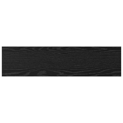 Bokhylle Bord med hylle 4 pcs Svart 100 x 40 x 1.5cm Sponplate