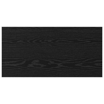 Bokhylle Bord med hylle 4 pcs Svart 100 x 40 x 1.5cm Sponplate