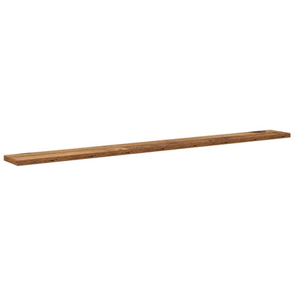 Bokhylle Bord med hylle med lagring 4 pcs Brun 100 x 40 x 1.5cm Sponplate