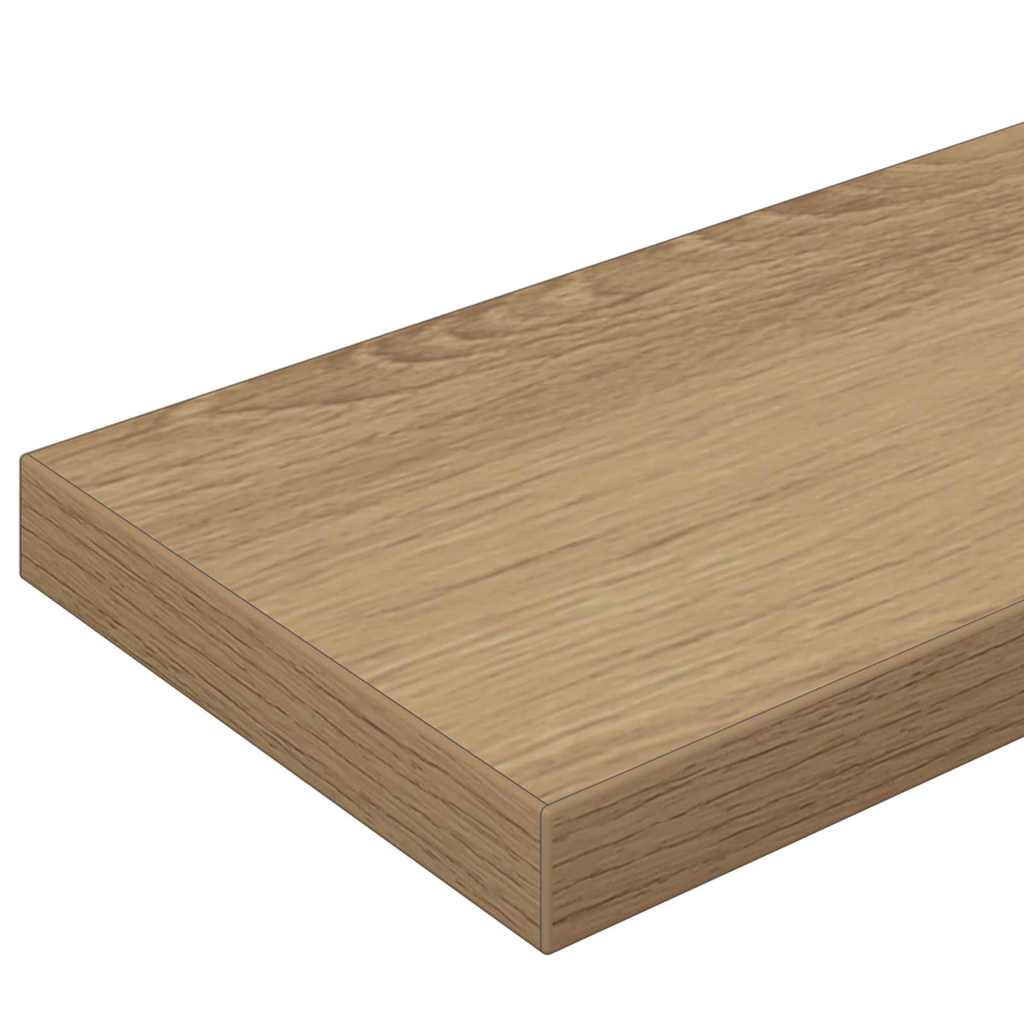 Bokhylle Bord med hylle med lagring 4 pcs Brun 100 x 40 x 1.5cm Sponplate