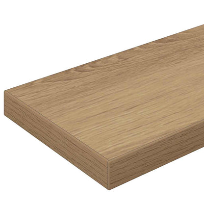 Bokhylle Bord med hylle med lagring 4 pcs Brun 100 x 40 x 1.5cm Sponplate
