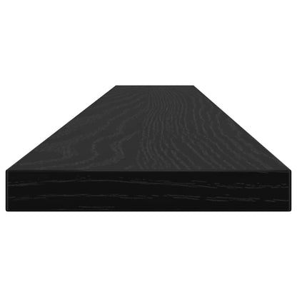 Bokhylle Bord med hylle 4 pcs Svart 100 x 40 x 1.5cm Sponplate