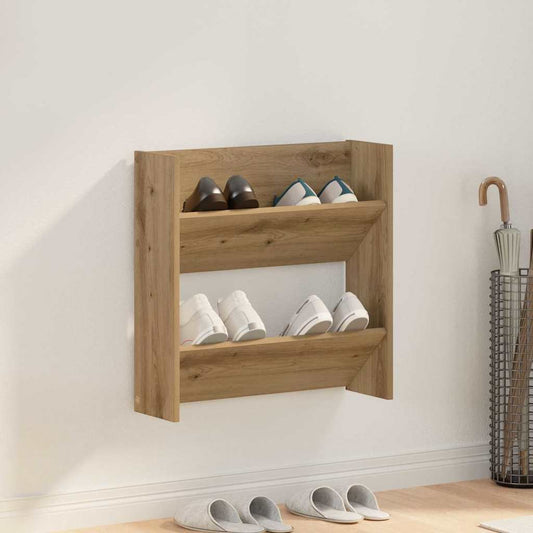 Veggsko skap artisan eik 60 x 18 x 60 cm Konstruert tre