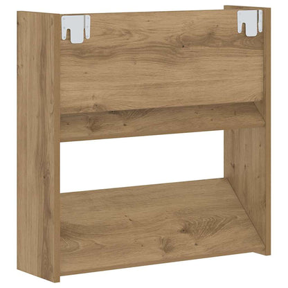 Veggsko skap 2 pcs artisan eik 60 x 18 x 60 cm Konstruert tre