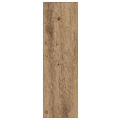 Veggsko skap 2 pcs artisan eik 60 x 18 x 60 cm Konstruert tre