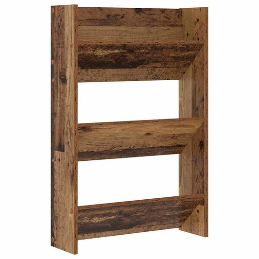 Veggsko skap Gammelt tre 60 x 18 x 60 cm Konstruert tre