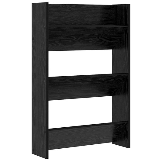 Veggsko skap med hylle Annet Svart eik 60 x 18 x 60 cm Konstruert tre
