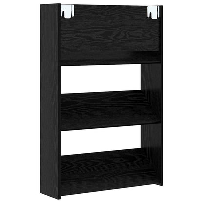 Veggsko skap med hylle Annet Svart eik 60 x 18 x 60 cm Konstruert tre