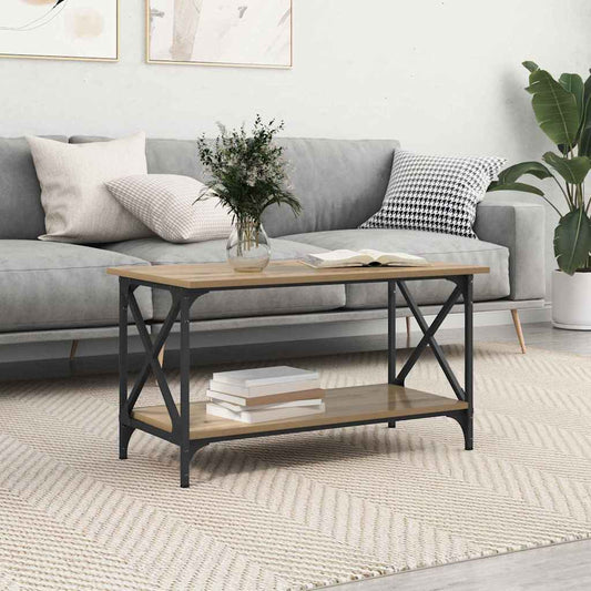 Kaffebord artisan eik 80 x 45 x 45.5 cm Konstruert tre