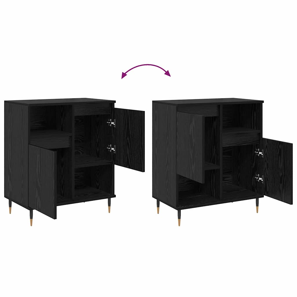 Serviesskap Svart eik 60 x 35 x 70 cm Konstruert tre