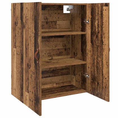 Veggskap Veggmontert Brun 69.5 x 34 x 90 cm Konstruert tre
