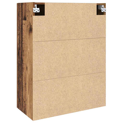 Veggskap Veggmontert Brun 69.5 x 34 x 90 cm Konstruert tre