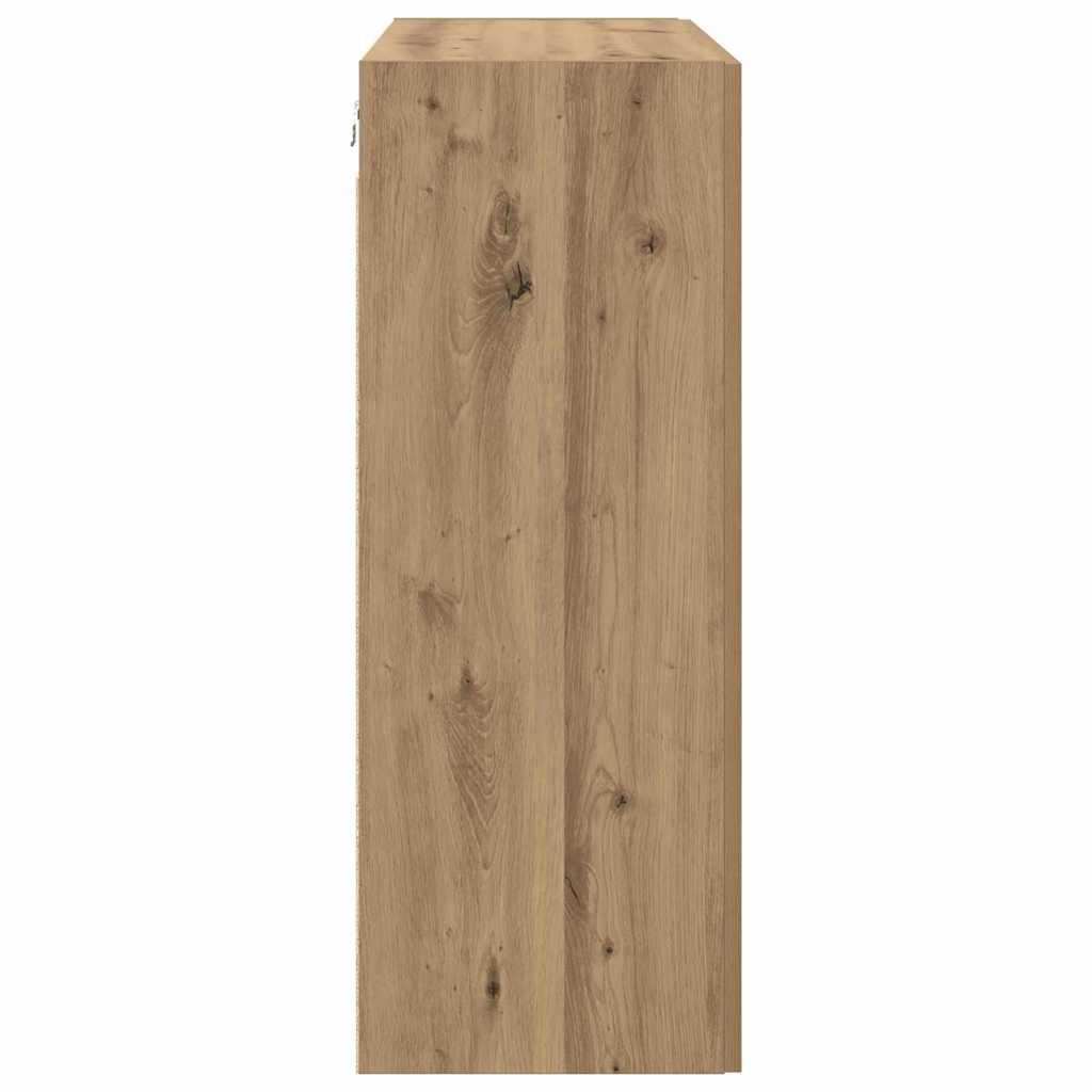 Veggskap Veggmontert Brun 69.5 x 34 x 90 cm Konstruert tre
