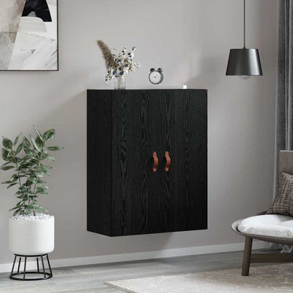 Veggskap Veggmontert Svart 69.5 x 34 x 90 cm Konstruert tre