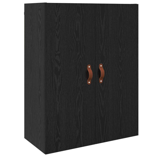 Veggskap Veggmontert Svart 69.5 x 34 x 90 cm Konstruert tre