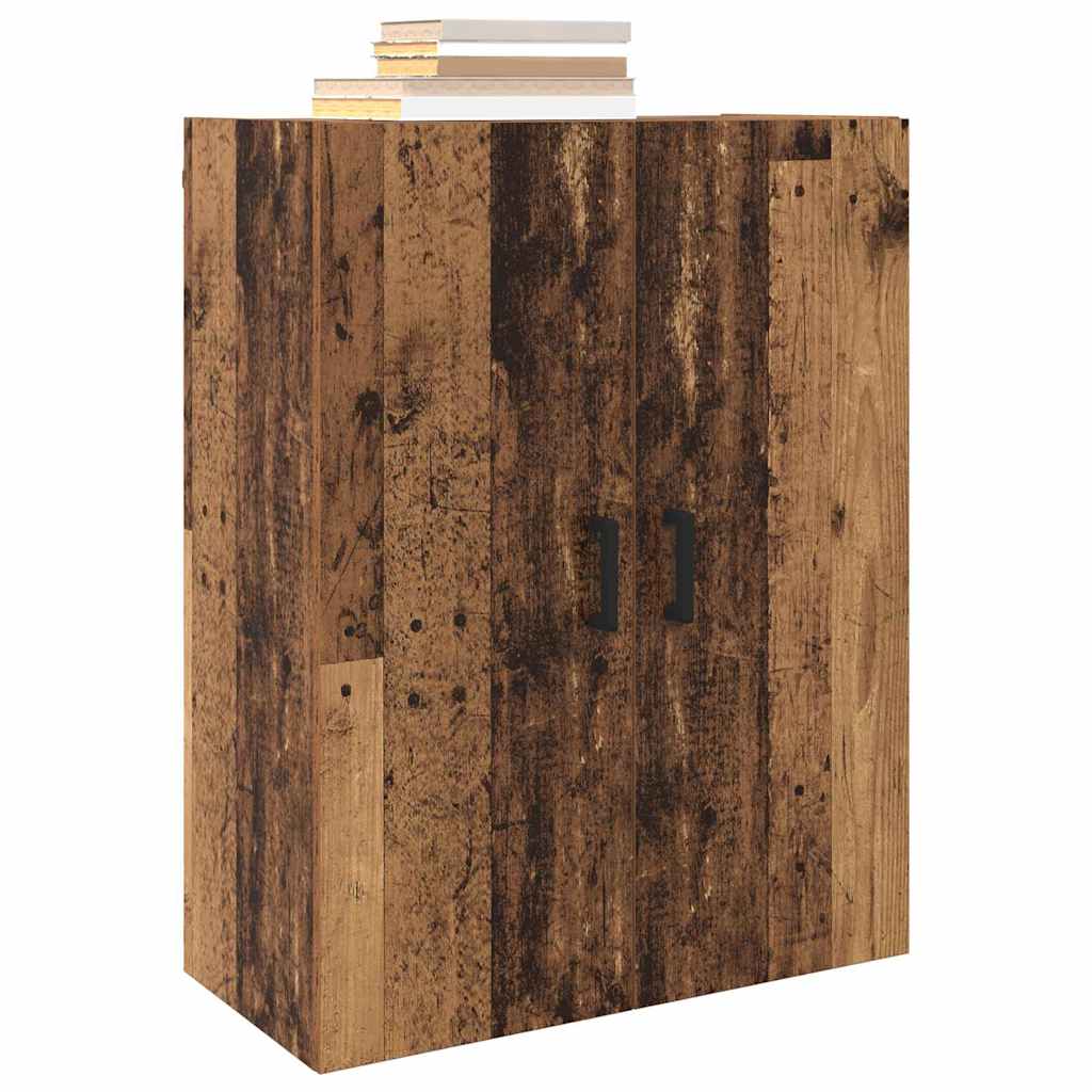 Veggskap Veggmontert Brun 69.5 x 34 x 90 cm Konstruert tre