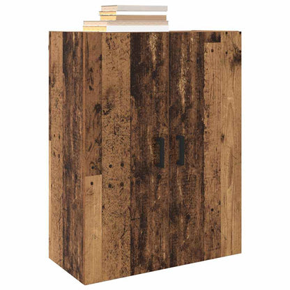Veggskap Veggmontert Brun 69.5 x 34 x 90 cm Konstruert tre